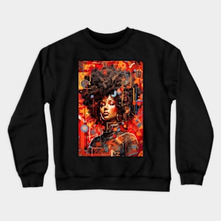 Abstract art woman Crewneck Sweatshirt